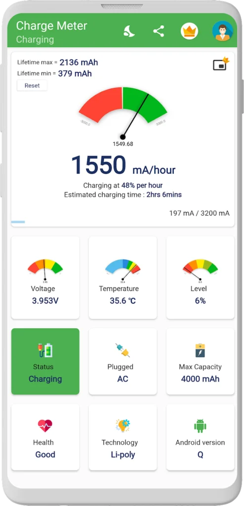 تطبيق Charge Meter
