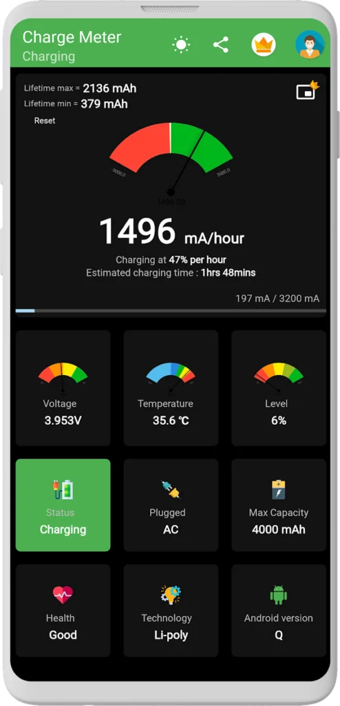 تطبيق Charge Meter