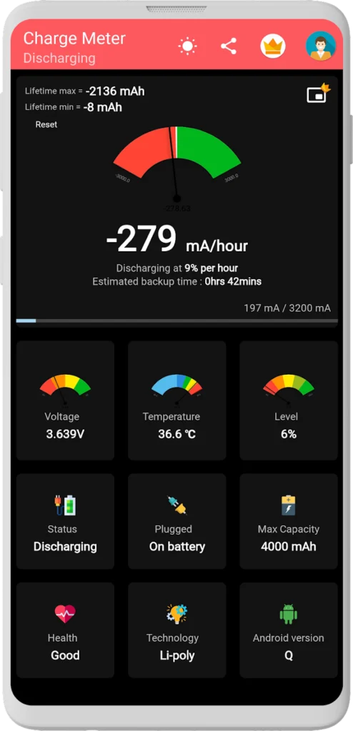 تطبيق Charge Meter